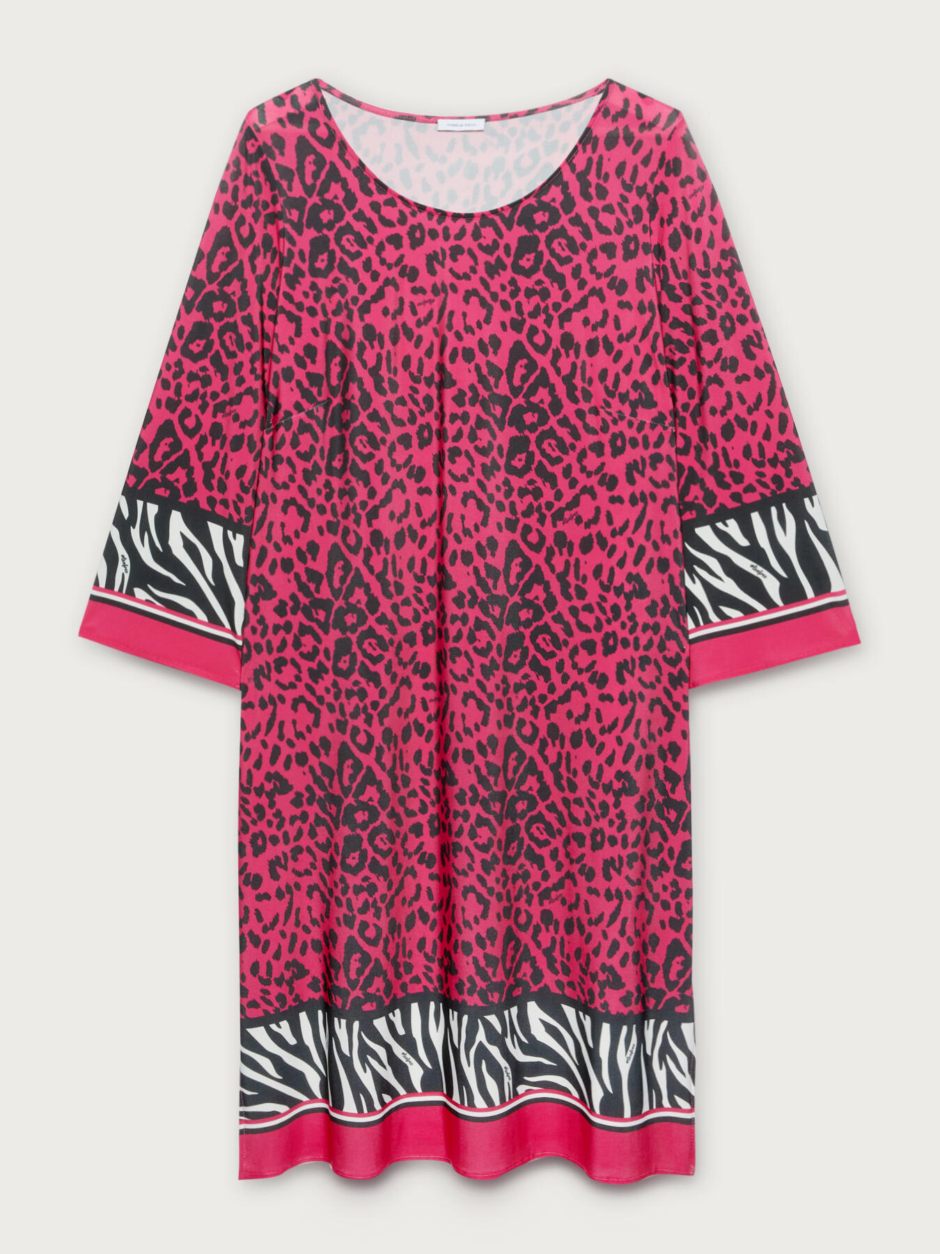 Animal print beachwear dress image number 3