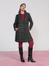 Manteau en tissu boucl&eacute; m&eacute;lange laine image number 0