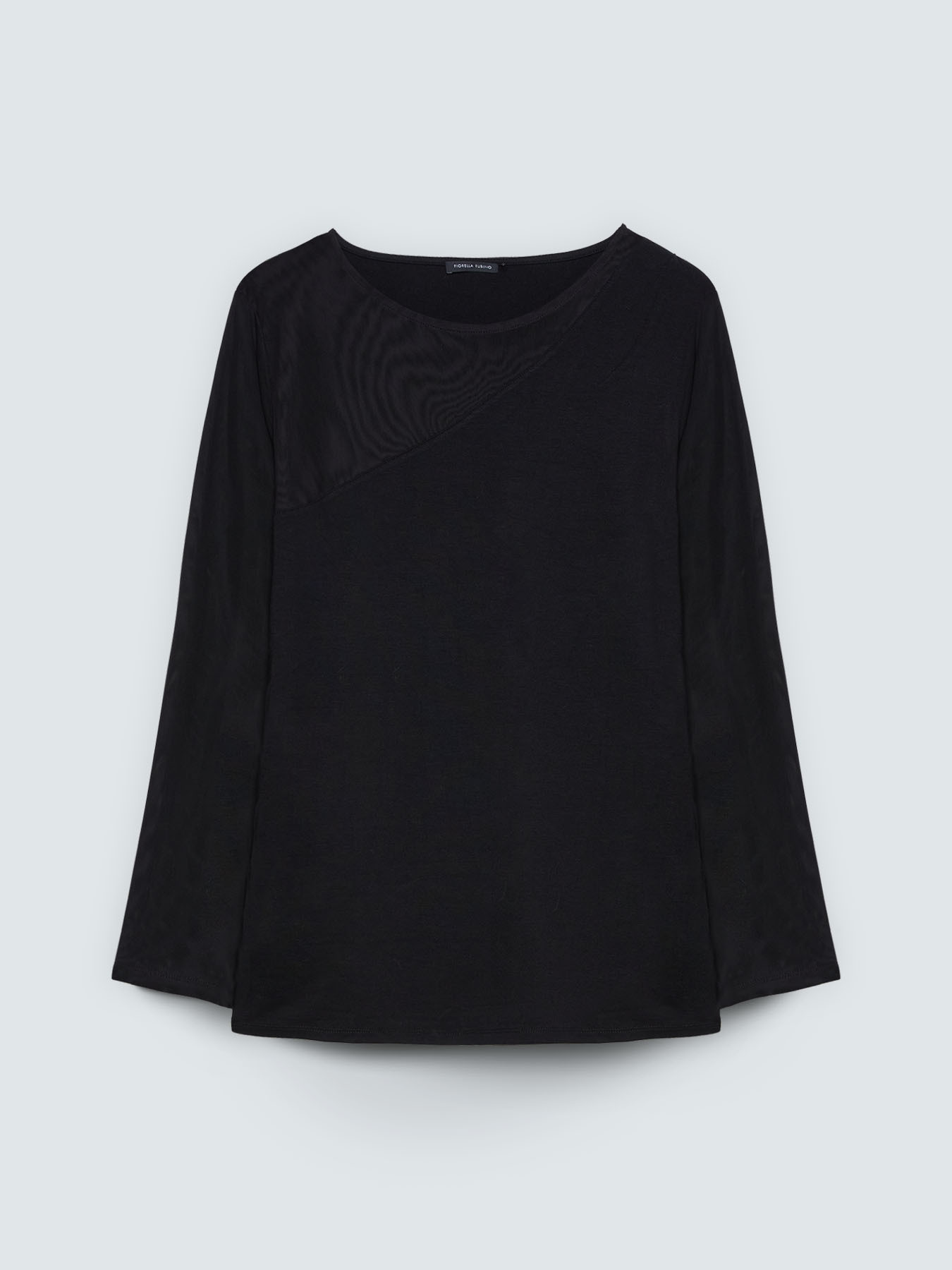 T-shirt with tulle insert image number 4