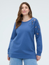 Sudadera con bordado floral y cut out image number 4