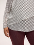 Georgette blouse with ruffle print image number 3