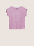 T-shirt con stampa e bottoni gioiello image number 3