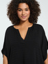 Closed kaftan in jacquard viscose image number 2