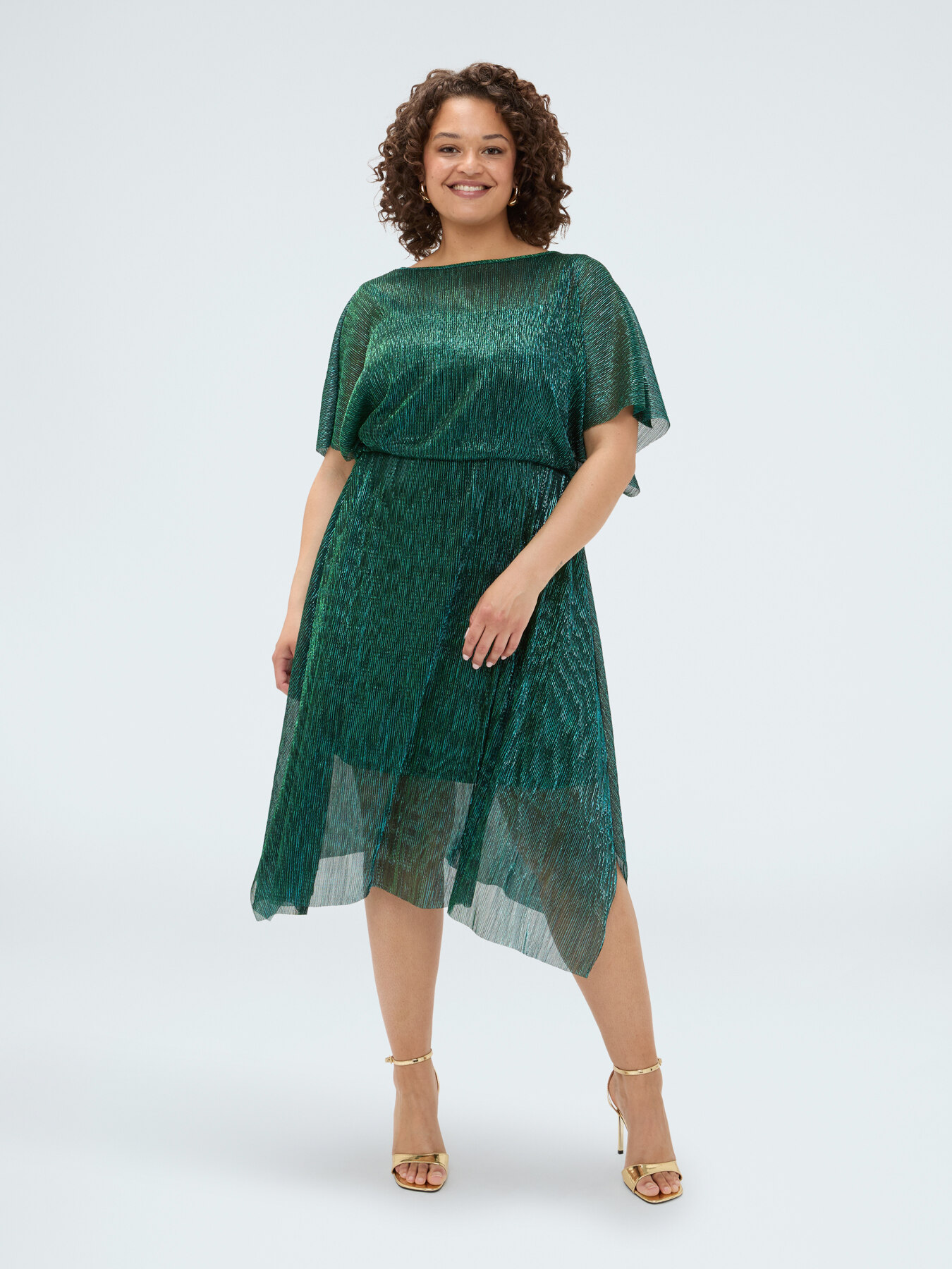 Kleid aus Lurex-Creponne image number 0