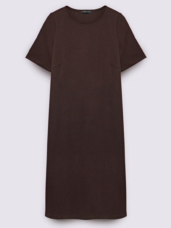 Langes Kleid aus Punto Milano