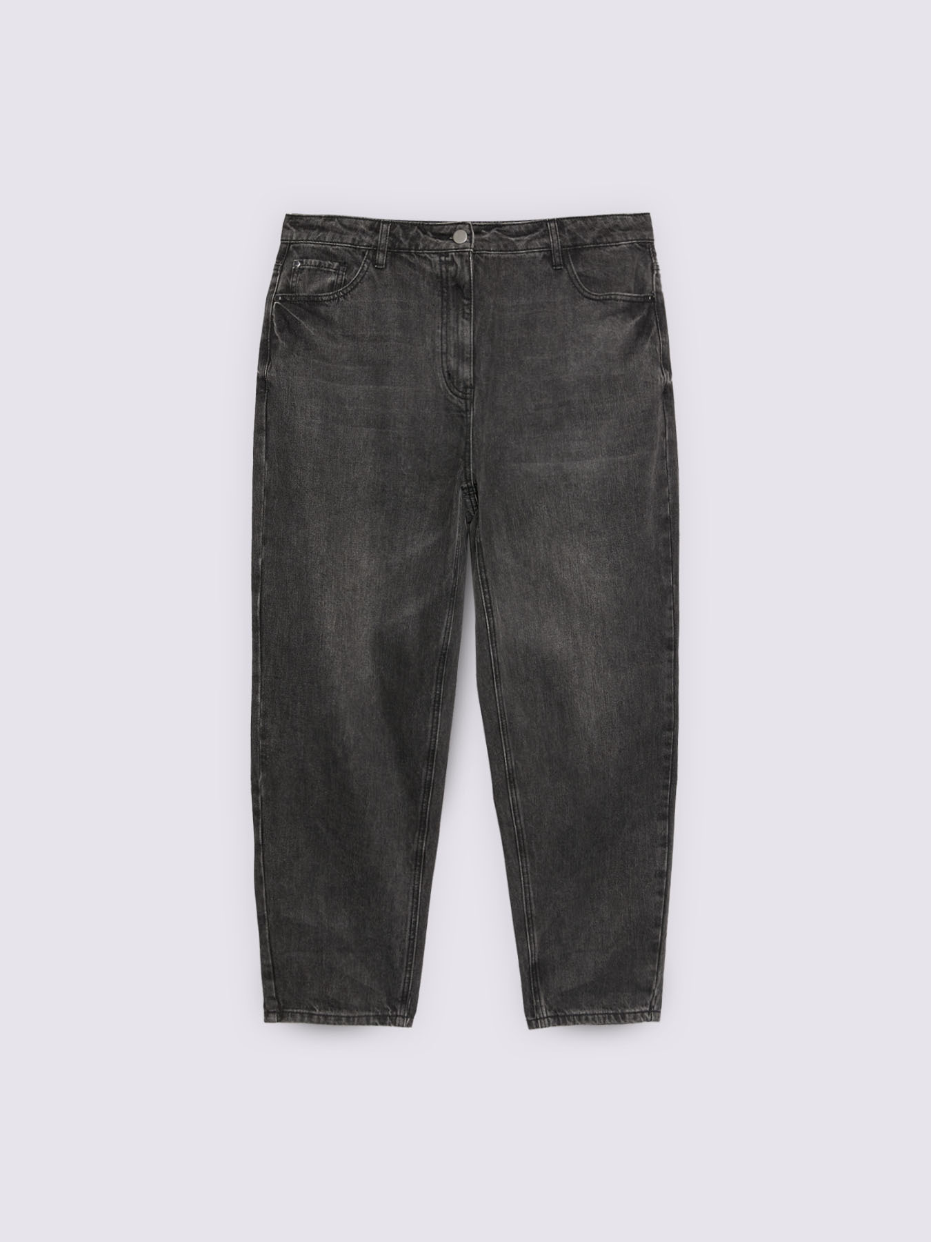 Jeans Mom Fit lavaggio dark image number 4