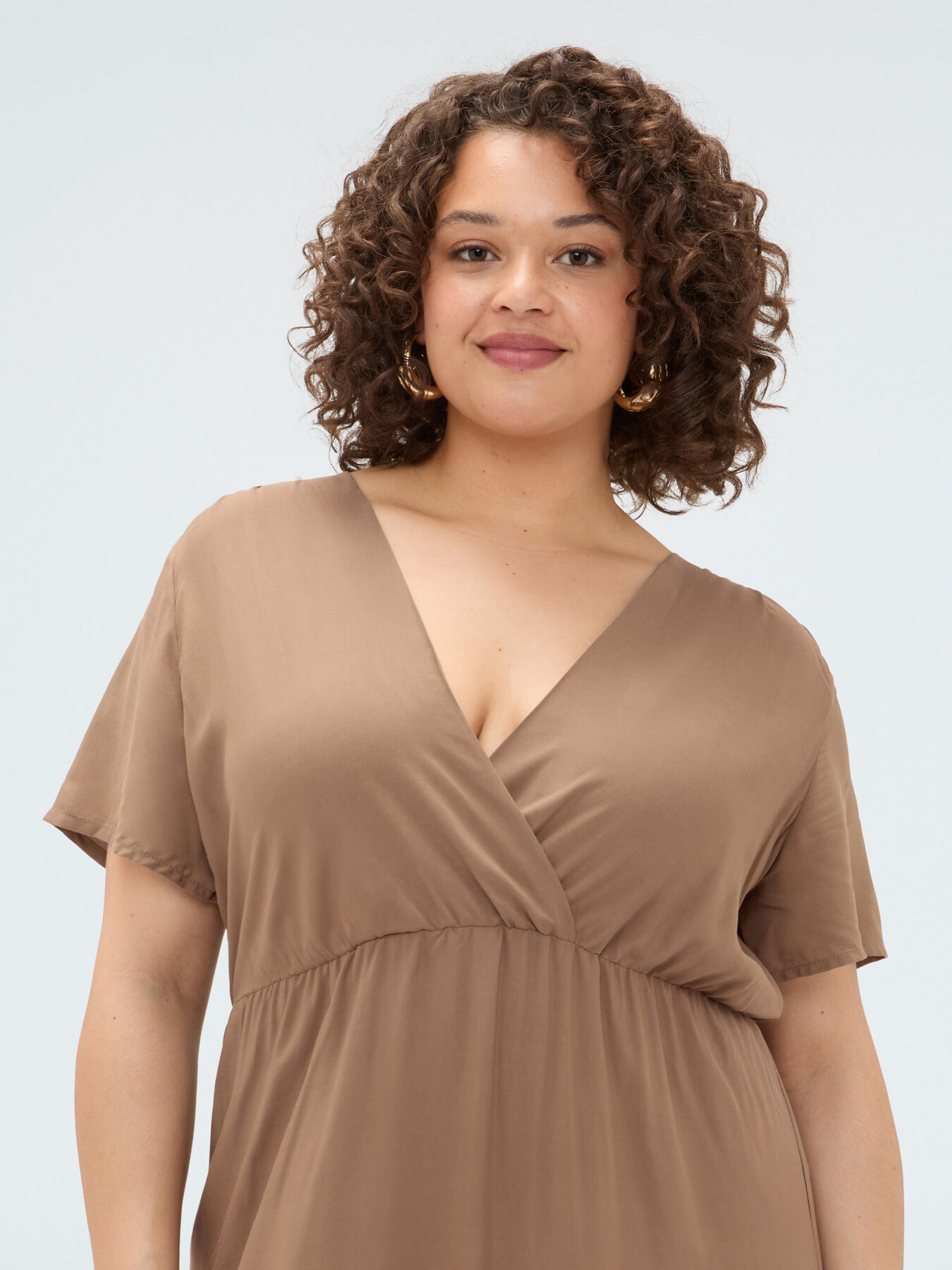 Long Smile viscose dress image number 3