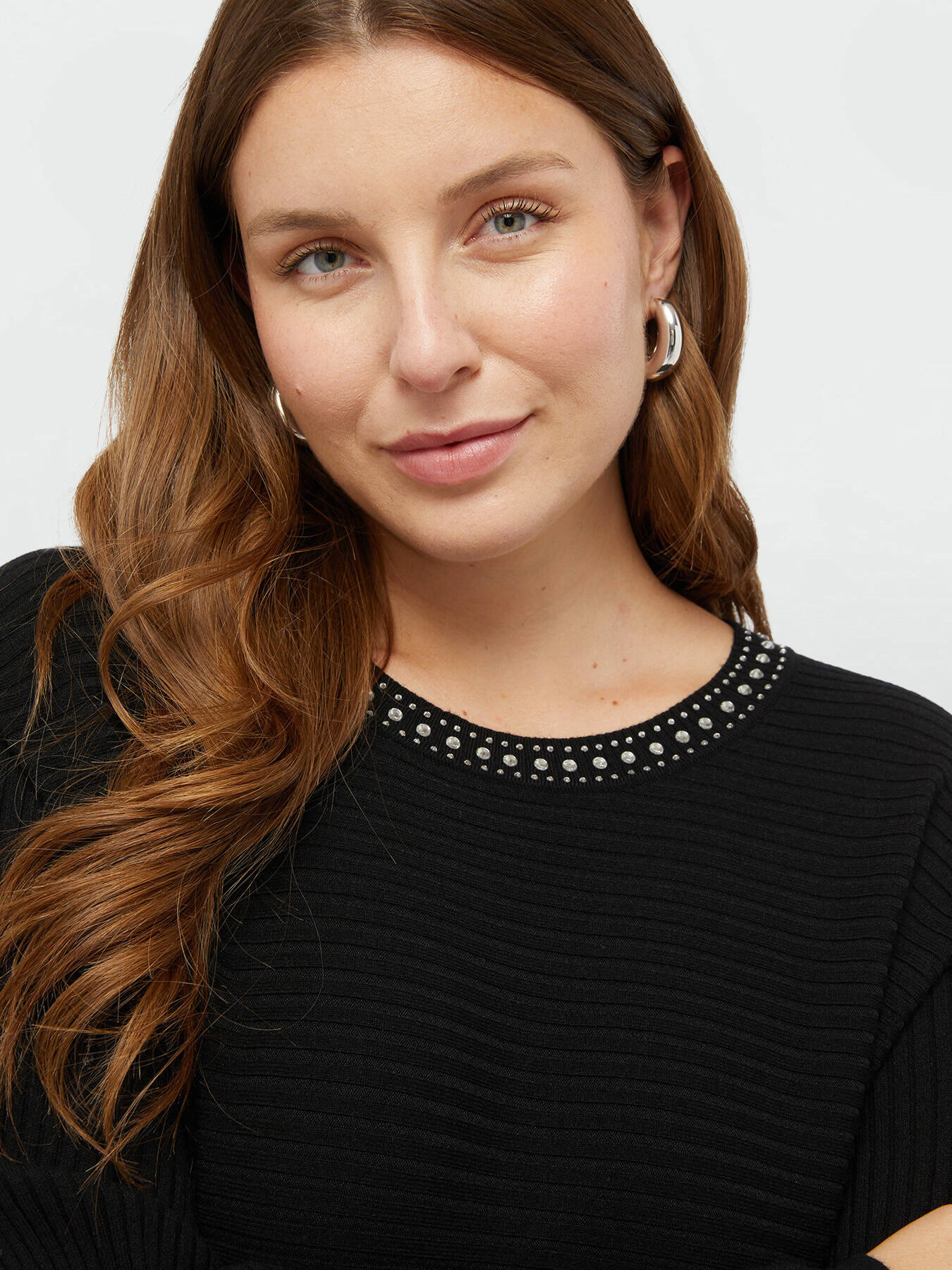 Pullover mit Strassbord&uuml;re image number 3