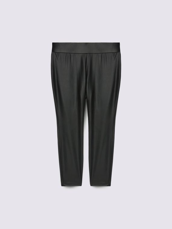 Leggings lin tessuto lucido - vista alternativa | Fiorella Rubino