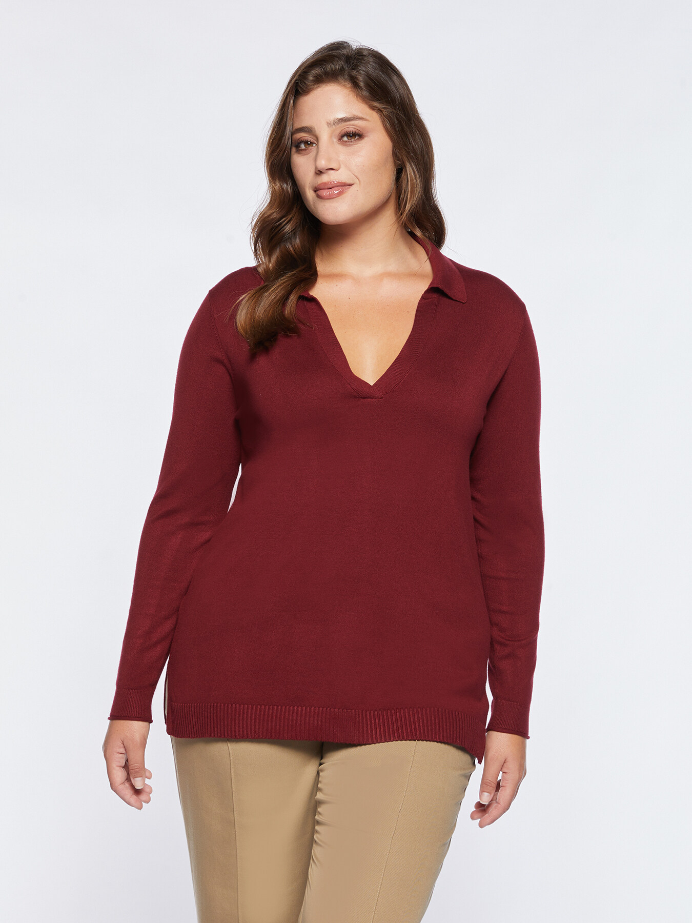 Maglia con collo polo image number 1