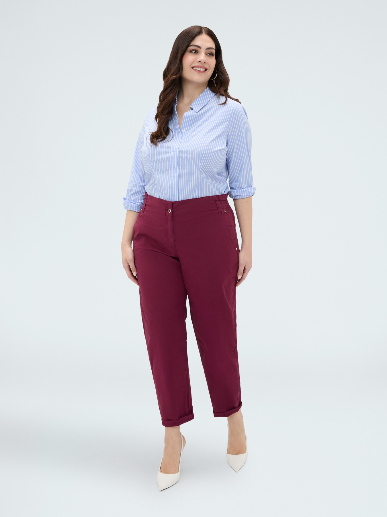 Pantaloni Balloon in misto cotone image number 3