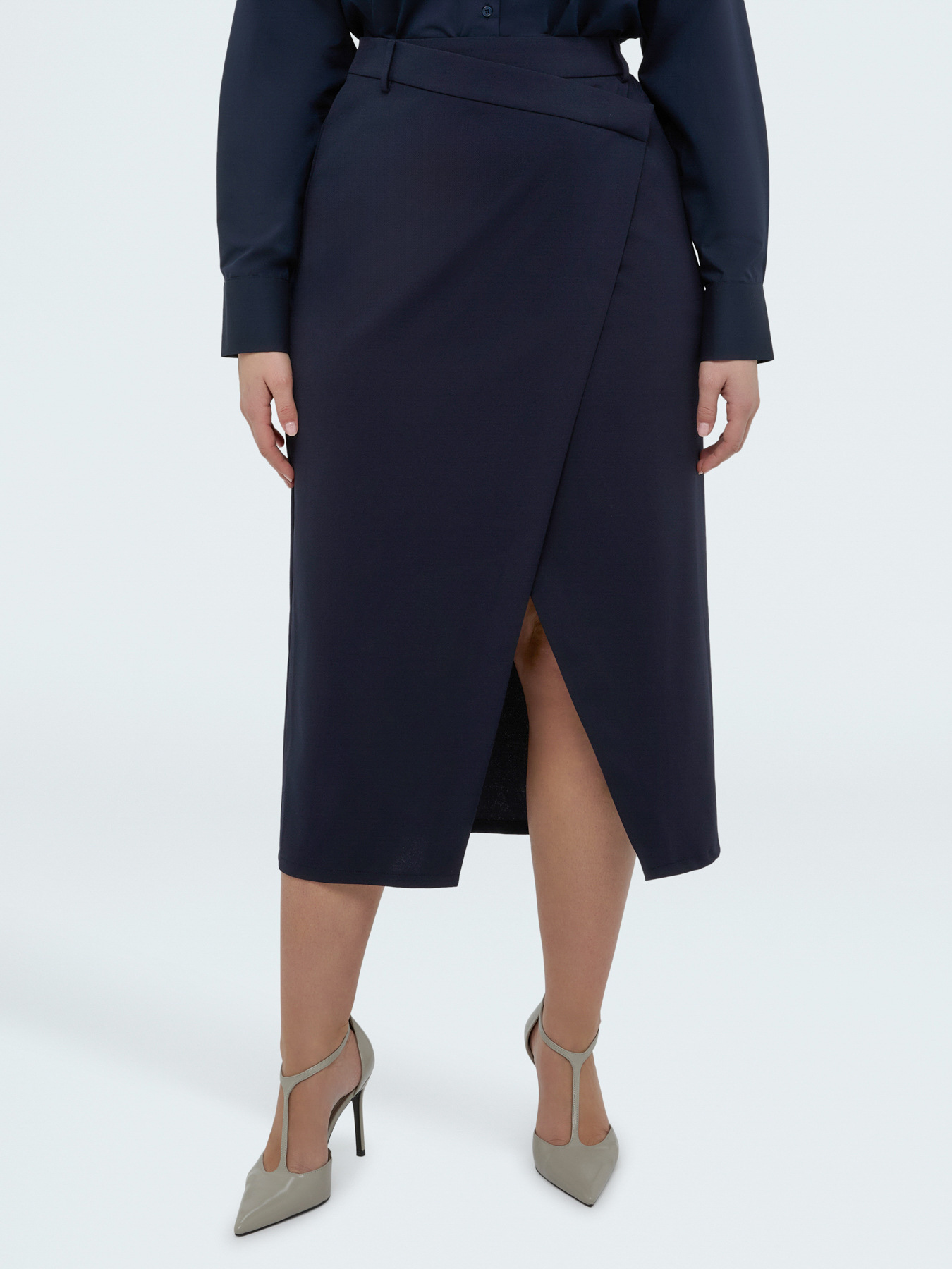 Jupe longue avec fermeture portefeuille image number 2