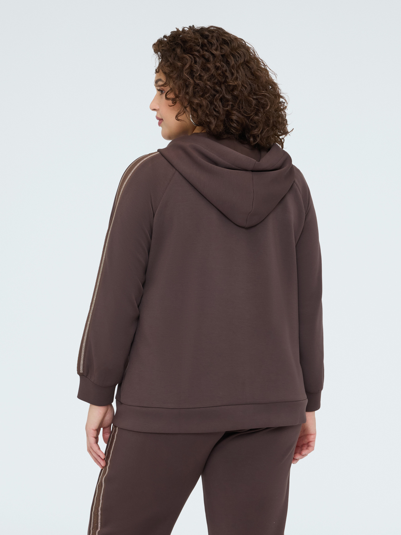 Hoodie with hotfix bands image number 4