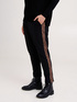 Pantaloni con inserti animalier image number 0