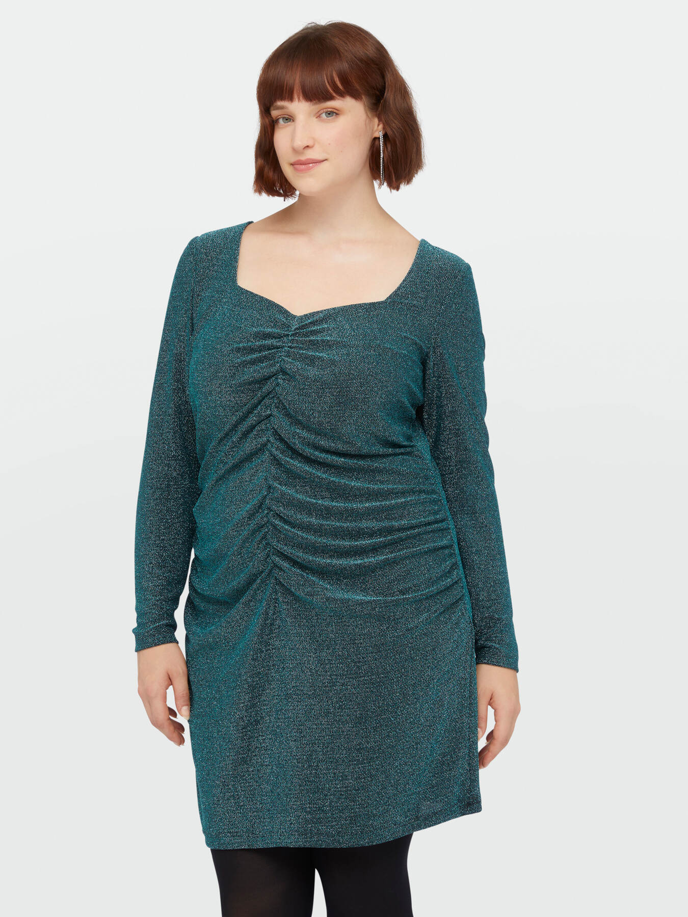 Robe courte en jersey lurex image number 2