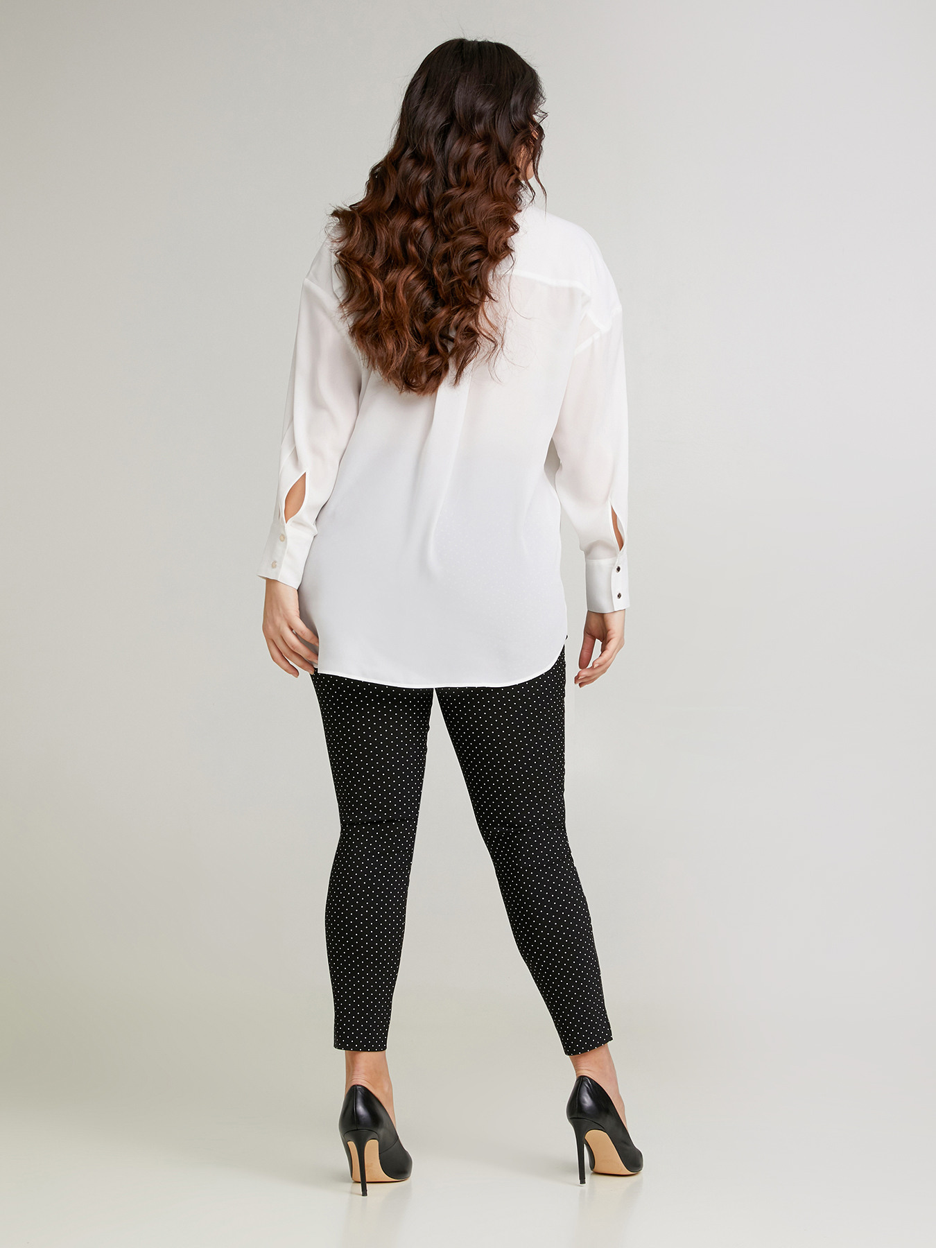 Pantaloni skinny a pois image number 1