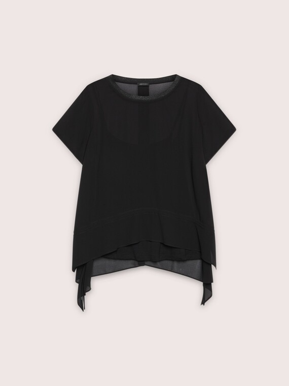 Asymmetric georgette blouse