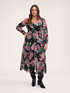 Long dress with floral print image number 2