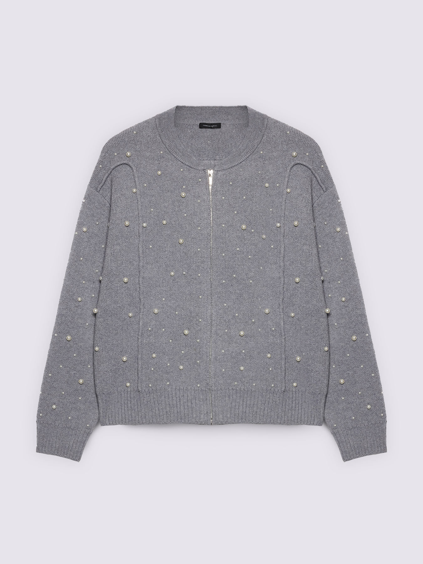 Cardigan decorato con perle image number 4