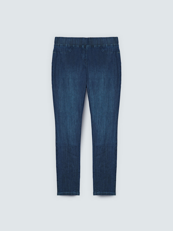 Jeggings in denim lavaggio scuro