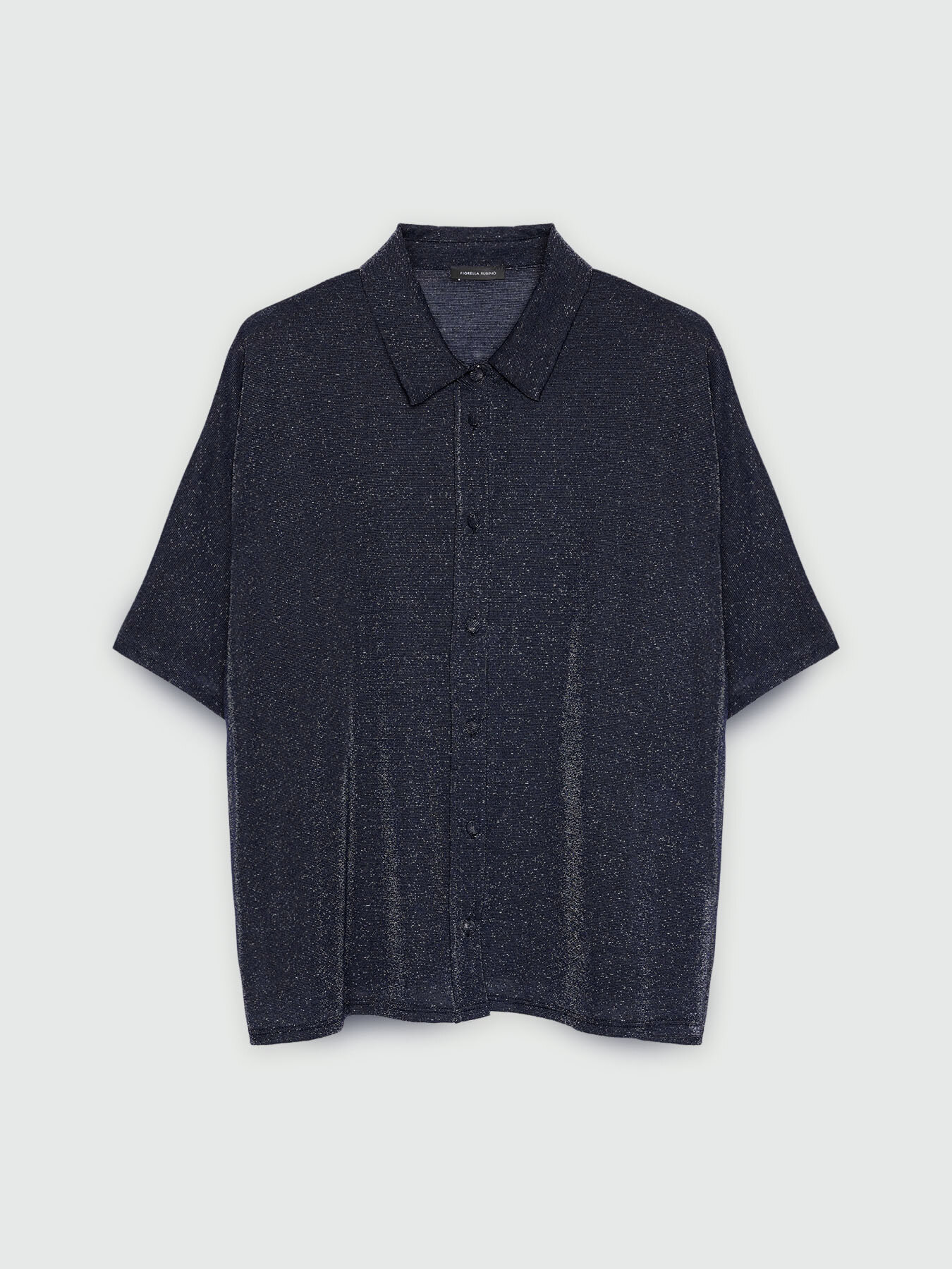 Lurex boxy shirt image number 4