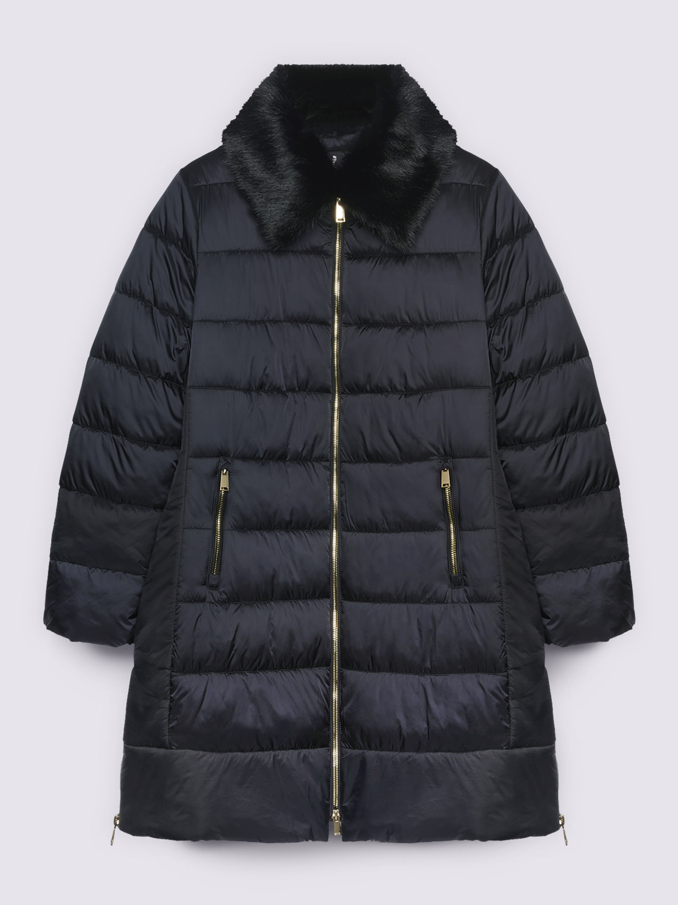 Bi-material down jacket with Sorona® Aura padding image number 10