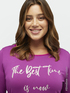 LENZING&trade; ECOVERO&trade; viscose T-shirt with lettering image number 0