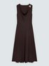 Langes ausgestelltes Kleid mit Applikation image number 4