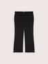 Cropped trousers with turn-up and button image number 5