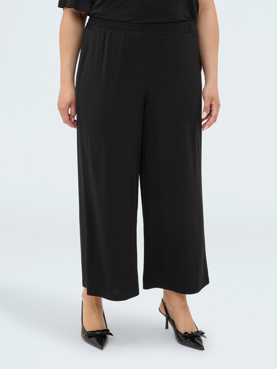 Jersey trousers with light spots