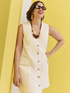Robe chemise en m&eacute;lange lin et viscose image number 0