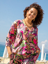Blusa stampata con incrocio davanti image number 0