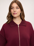 Open sweatshirt with collar and zip image number 3