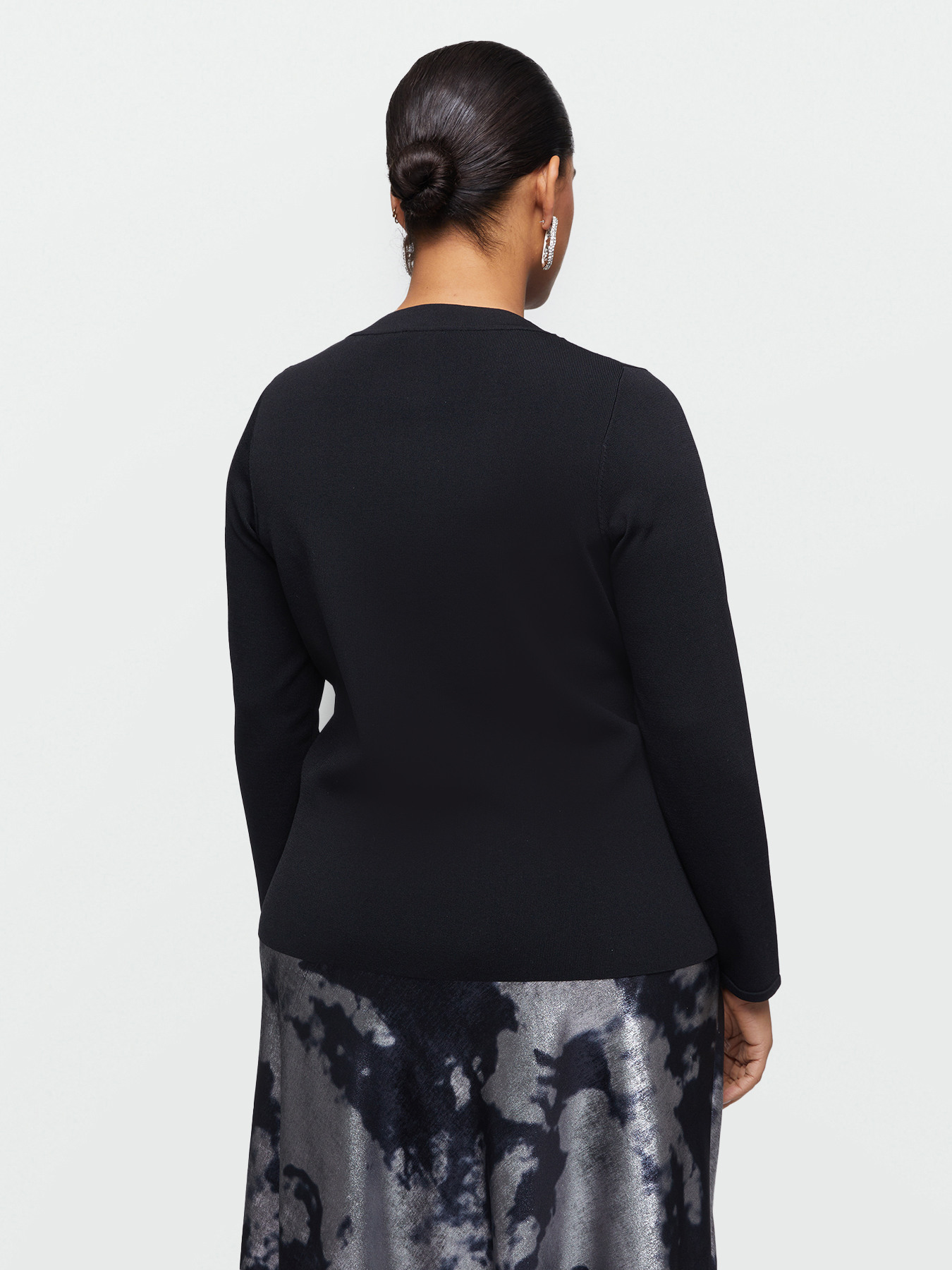 LENZING&trade; ECOVERO&trade; viscose sweater with knot image number 1