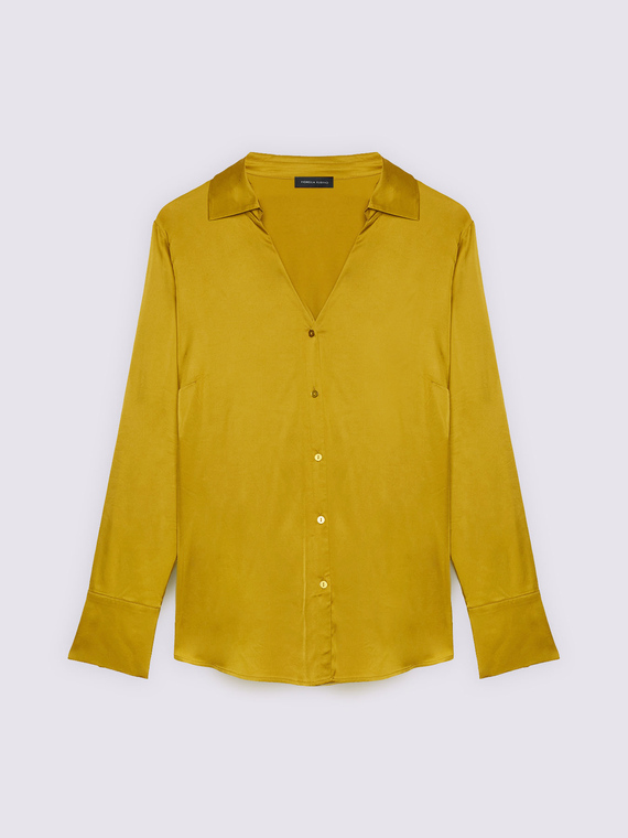 Camicia in raso di viscosa