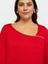 Red dress with a row of rhinestones image number 3