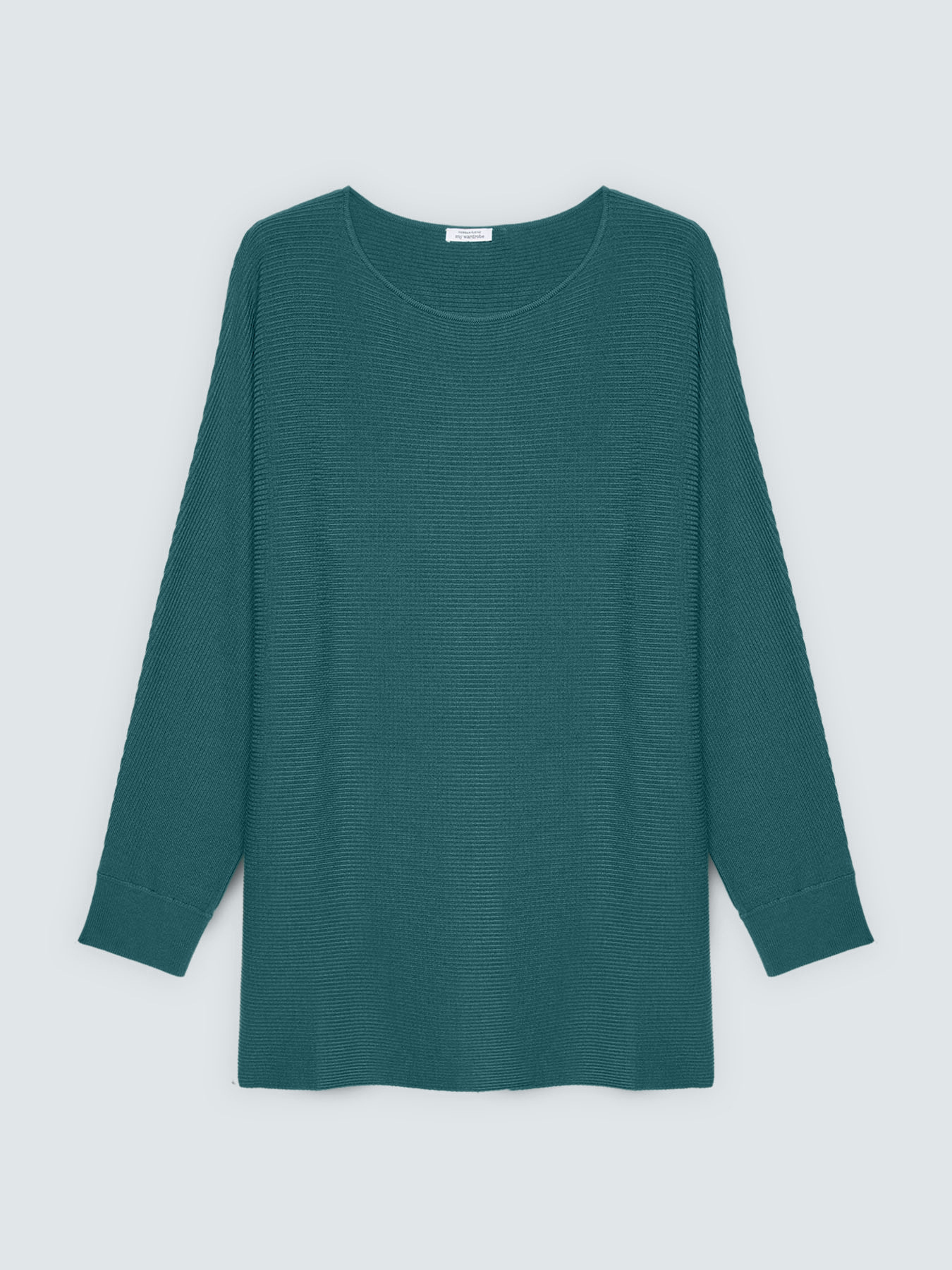 Ribbed sweater with kimono sleeves image number 4