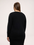 V-neck sweater with sparkling appliqu&eacute;s image number 1