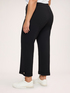 Pantalones cropped con dobladillo y bot&oacute;n image number 1