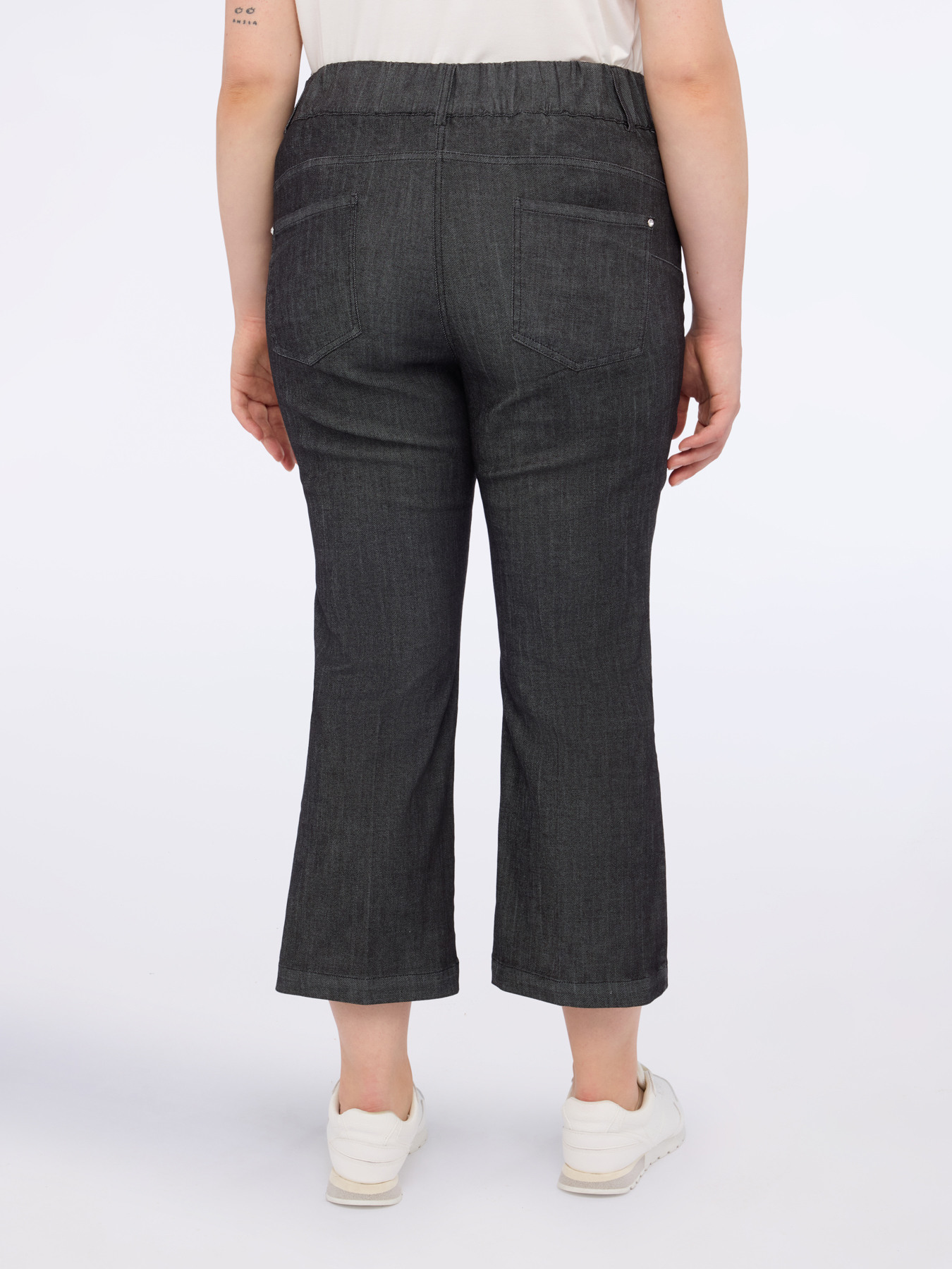 Kick flare jeans with jewel buttons image number 1