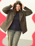 Double-breasted jacket with removable front panel image number 0