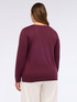 Two-material long-sleeved T-shirt image number 1