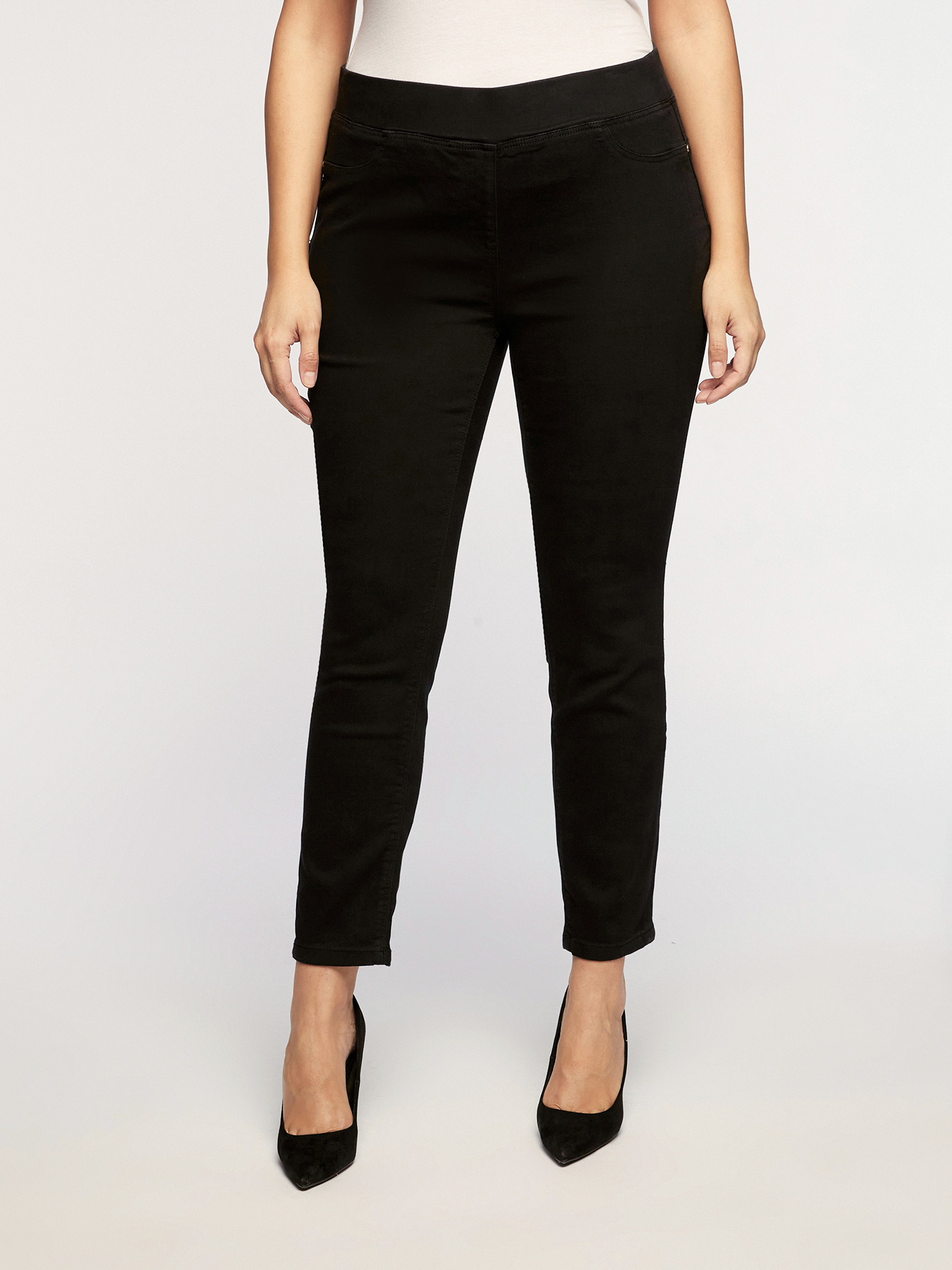 Smart Denim Collection push up Diamante jeggings image number 2