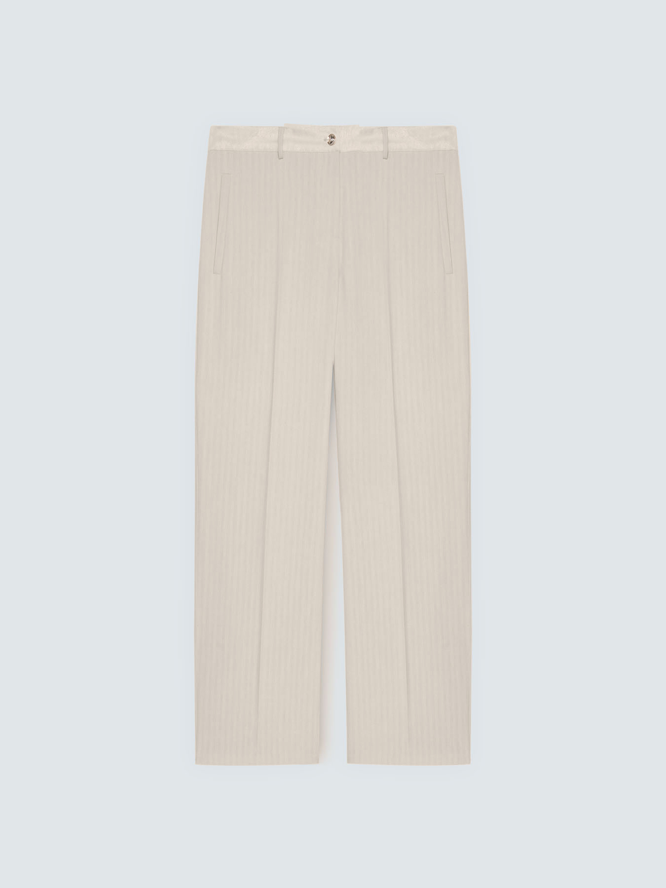 Pantalon Regular effet ray&eacute; image number 4