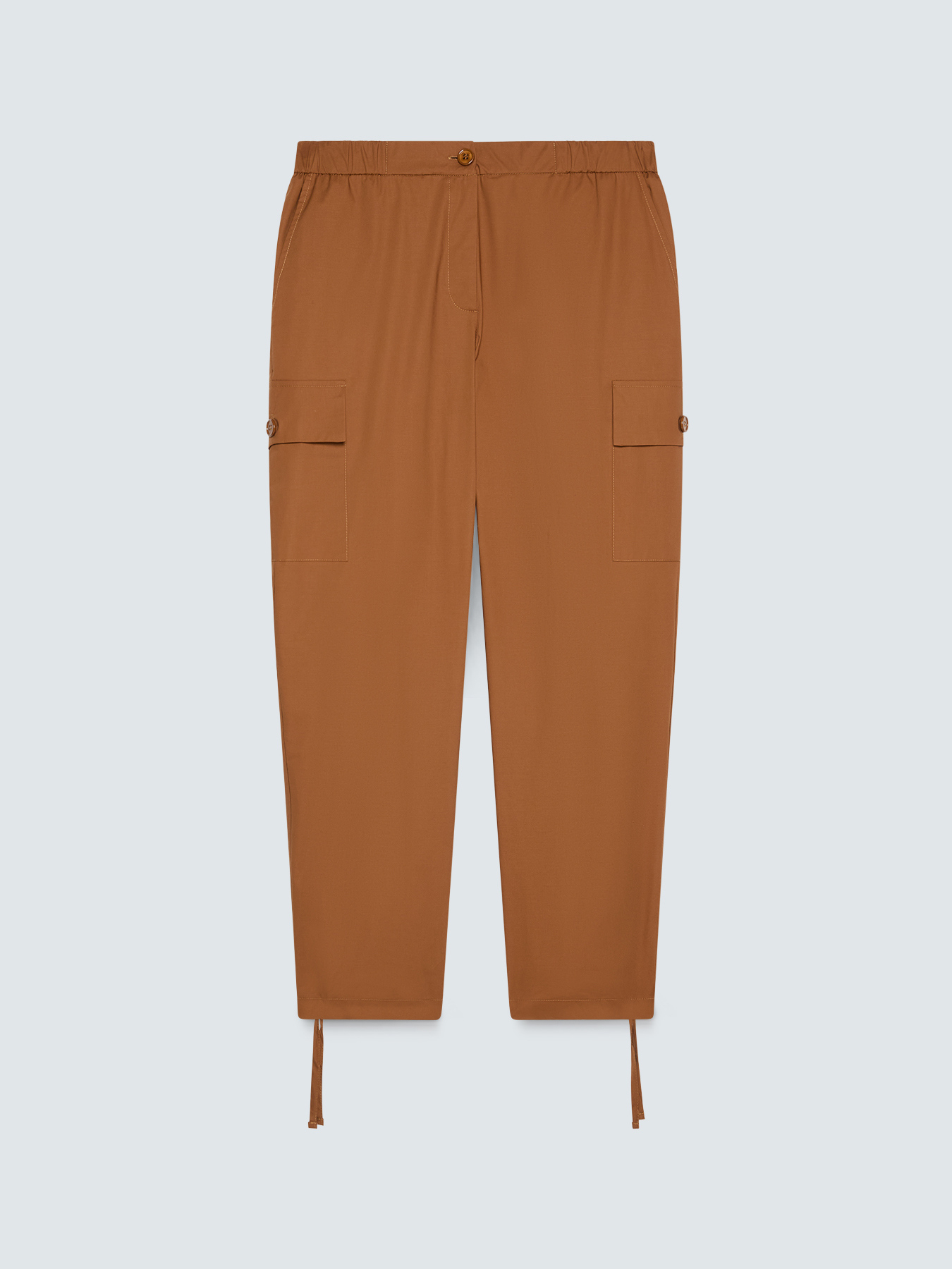 Cotton cargo pants image number 4
