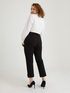 Pantaloni kick flare in punto milano image number 1