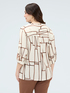 Blouse imprim&eacute; g&eacute;om&eacute;trique en viscose image number 1