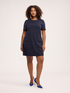 Robe courte en point de Milan avec poches image number 2