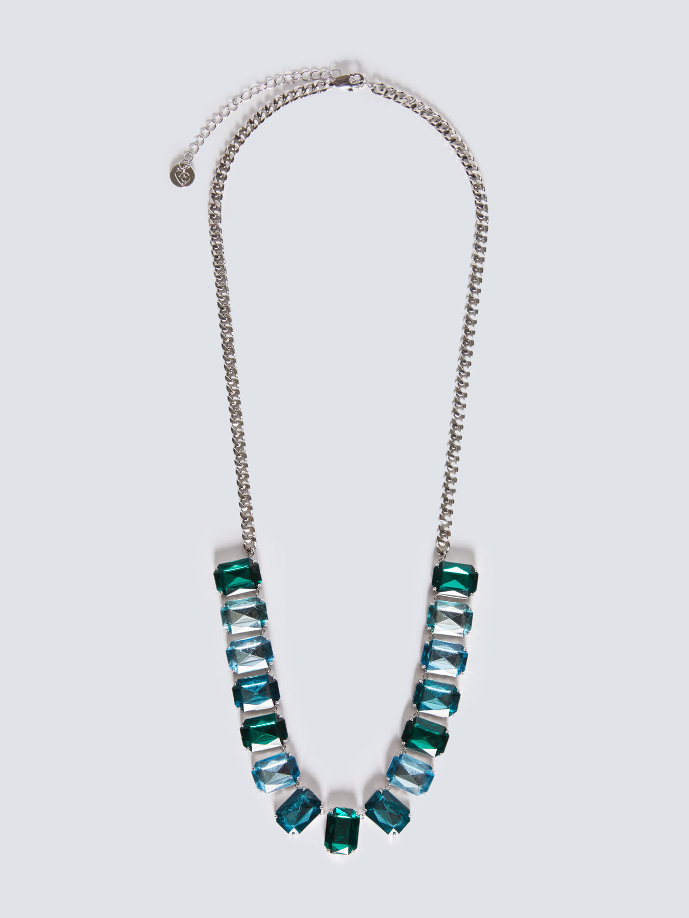 Halskette mit farbigen Kristallen image number 0
