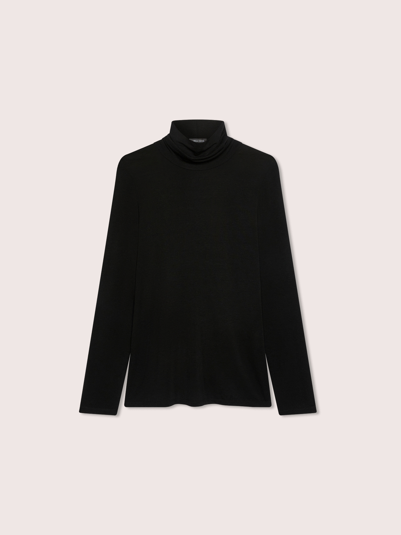 Second-skin turtleneck sweater in cashmere blend image number 4